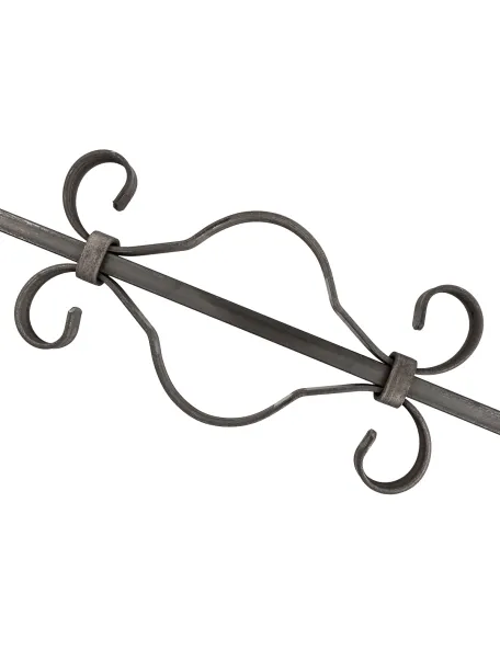 Barreau fer avec volutes H900
